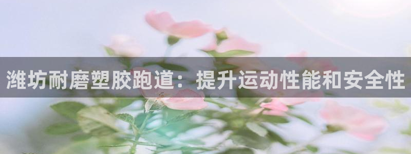 谈球吧官网在线入口手机版下载：潍坊耐磨塑胶跑道：提升运动性能和安全性