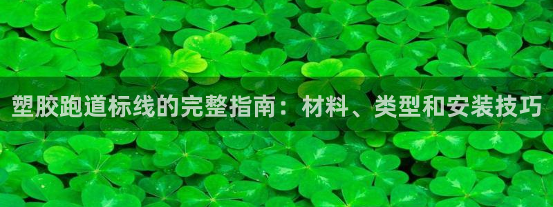 谈球吧网页版：塑胶跑道标线的完整指南：材料、类型和安