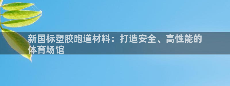 谈球吧的聊天软件叫什么名字：新国标塑胶跑道材料：打造安全、高性能的
体育场馆