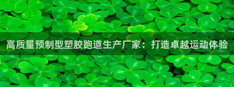 谈球吧官网入口在线观看：高质量预制型塑胶跑道生产厂家：打造卓越运动体验