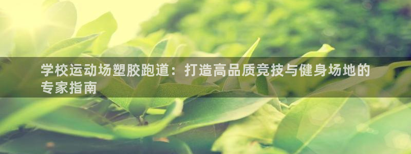 谈球吧体育app下载足球比赛视频：学校运动场塑胶跑道：打造高品质竞技与健身场地的
专家指南