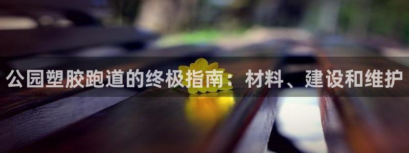 谈球吧体育app下载中心官方：公园塑胶跑道的终极指南：材料、建设和维护