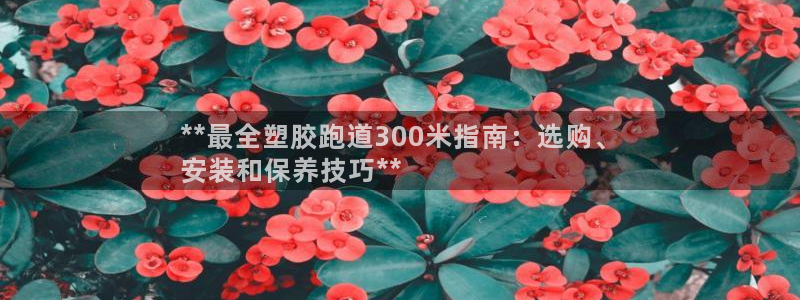 谈球吧网页登录：**最全塑胶跑道300米指南：选购、
安装和保养技巧**
