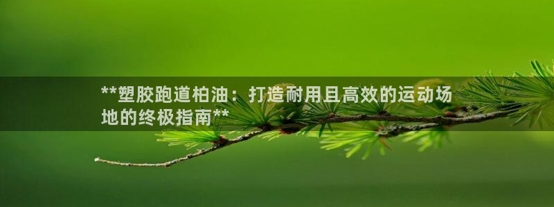 谈球吧出款怎样?：**塑胶跑道柏油：打造耐用且高效的运动场
地的终极指南**