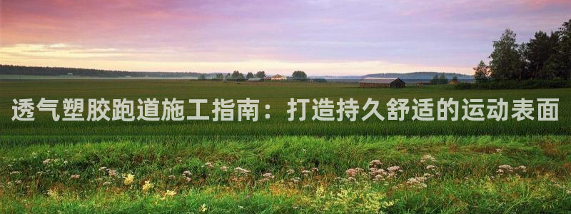 谈球吧登录地址：透气塑胶跑道施工指南：打造持久舒适的运动表面