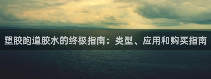 谈球吧体育app登陆：塑胶跑道胶水的终极指南：类型、应用和购买指南