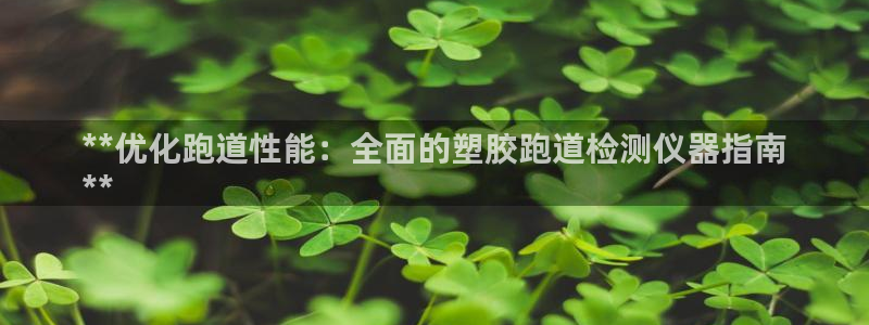 谈球吧官网在线入口：**优化跑道性能：全面的塑胶跑道