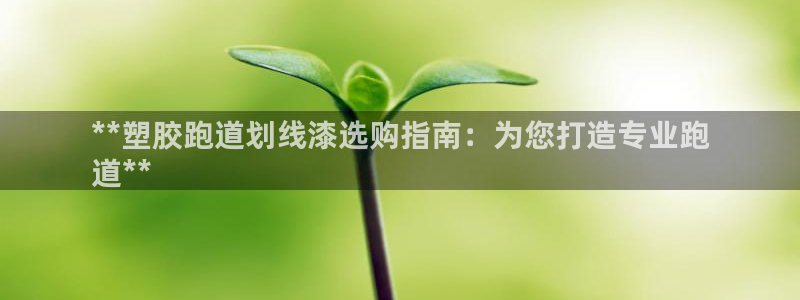 谈球吧app官网下载：**塑胶跑道划线漆选购指南：为您打造专业跑
道**